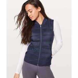 Lululemon Down and Around Midnight Navy Vest Small